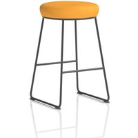 Turin Stool Black Frame Bespoke Colour Senna Yellow Seat Pad Turin Stool Black Frame Bespoke Colour Senna Yellow Seat Pad