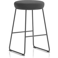 Turin Stool Black Frame Black Seat Pad Turin Stool Black Frame Black Seat Pad