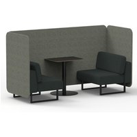Click to view product details and reviews for Brixworth 2 Seater Bench Booth With Black Legs And Black Table With Black Leg In Rivet Fabric Vitreous Panels And Charcoal Sofa. Click to view product details and reviews for Brixworth 2 Seater Bench Booth With Black Legs And Black Table With Black Leg In Rivet Fabric Vitreous Panels And Charcoal Sofa.