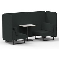 Click to view product details and reviews for Brixworth 2 Seater Bench Booth With Black Legs And White Table With Black Leg In Rivet Fabric Charcoal Panels And Sofa. Click to view product details and reviews for Brixworth 2 Seater Bench Booth With Black Legs And White Table With Black Leg In Rivet Fabric Charcoal Panels And Sofa.
