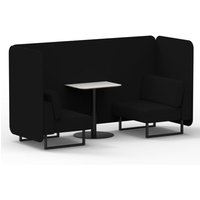 Click to view product details and reviews for Brixworth 2 Seater Bench Booth With Black Legs And White Table With Black Leg In X2 Fabric Diameter Panels And Sofa. Click to view product details and reviews for Brixworth 2 Seater Bench Booth With Black Legs And White Table With Black Leg In X2 Fabric Diameter Panels And Sofa.