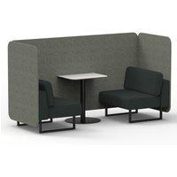 Click to view product details and reviews for Brixworth 2 Seater Bench Booth With Black Legs And White Table With Black Leg In Rivet Fabric Vitreous Panels And Charcoal Sofa. Click to view product details and reviews for Brixworth 2 Seater Bench Booth With Black Legs And White Table With Black Leg In Rivet Fabric Vitreous Panels And Charcoal Sofa.