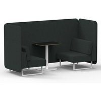 Click to view product details and reviews for Brixworth 2 Seater Bench Booth With White Legs And Black Table With White Leg In Rivet Fabric Charcoal Panels And Sofa. Click to view product details and reviews for Brixworth 2 Seater Bench Booth With White Legs And Black Table With White Leg In Rivet Fabric Charcoal Panels And Sofa.