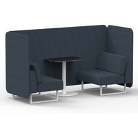Click to view product details and reviews for Brixworth 2 Seater Bench Booth With White Legs And Black Table With White Leg In Rivet Fabric Crucible Panels And Sofa. Click to view product details and reviews for Brixworth 2 Seater Bench Booth With White Legs And Black Table With White Leg In Rivet Fabric Crucible Panels And Sofa.