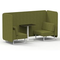 Click to view product details and reviews for Brixworth 2 Seater Bench Booth With White Legs And Black Table With White Leg In Rivet Fabric Olive Panels And Sofa. Click to view product details and reviews for Brixworth 2 Seater Bench Booth With White Legs And Black Table With White Leg In Rivet Fabric Olive Panels And Sofa.