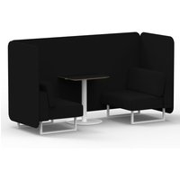 Click to view product details and reviews for Brixworth 2 Seater Bench Booth With White Legs And Black Table With White Leg In X2 Fabric Diameter Panels And Sofa. Click to view product details and reviews for Brixworth 2 Seater Bench Booth With White Legs And Black Table With White Leg In X2 Fabric Diameter Panels And Sofa.