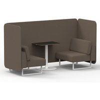 Click to view product details and reviews for Brixworth 2 Seater Bench Booth With White Legs And Black Table With White Leg In X2 Fabric Theory Panels And Sofa. Click to view product details and reviews for Brixworth 2 Seater Bench Booth With White Legs And Black Table With White Leg In X2 Fabric Theory Panels And Sofa.