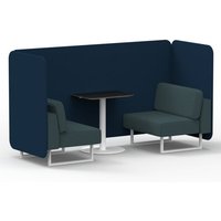Click to view product details and reviews for Brixworth 2 Seater Bench Booth With White Legs And Black Table With White Leg In X2 Fabric Calculus Panels And Polygon Sofa. Click to view product details and reviews for Brixworth 2 Seater Bench Booth With White Legs And Black Table With White Leg In X2 Fabric Calculus Panels And Polygon Sofa.