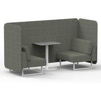 Click to view product details and reviews for Brixworth 2 Seater Bench Booth With White Legs And Grey Table With White Leg In Rivet Fabric Vitreous Panels And Sofa. Click to view product details and reviews for Brixworth 2 Seater Bench Booth With White Legs And Grey Table With White Leg In Rivet Fabric Vitreous Panels And Sofa.