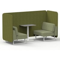 Click to view product details and reviews for Brixworth 2 Seater Bench Booth With White Legs And Grey Table With White Leg In Rivet Fabric Olive Panels And Burnish Sofa. Click to view product details and reviews for Brixworth 2 Seater Bench Booth With White Legs And Grey Table With White Leg In Rivet Fabric Olive Panels And Burnish Sofa.