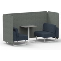 Click to view product details and reviews for Brixworth 2 Seater Bench Booth With White Legs And Grey Table With White Leg In Rivet Fabric Vitreous Panels And Charcoal Sofa. Click to view product details and reviews for Brixworth 2 Seater Bench Booth With White Legs And Grey Table With White Leg In Rivet Fabric Vitreous Panels And Charcoal Sofa.