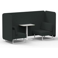 Click to view product details and reviews for Brixworth 2 Seater Bench Booth With White Legs And White Table With White Leg In Rivet Fabric Charcoal Panels And Sofa. Click to view product details and reviews for Brixworth 2 Seater Bench Booth With White Legs And White Table With White Leg In Rivet Fabric Charcoal Panels And Sofa.