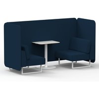 Click to view product details and reviews for Brixworth 2 Seater Bench Booth With White Legs And White Table With White Leg In X2 Fabric Calculus Panels And Sofa. Click to view product details and reviews for Brixworth 2 Seater Bench Booth With White Legs And White Table With White Leg In X2 Fabric Calculus Panels And Sofa.