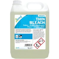 Click to view product details and reviews for 2work Thin Bleach 5 Litre 2w03978. Click to view product details and reviews for 2work Thin Bleach 5 Litre 2w03978.