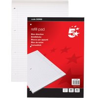 Click to view product details and reviews for 5 Star Office Refill Pad Headbound 60gsm Ruled Margin Punched 4 Hole 160pp A4 Red White Pack Of 10. Click to view product details and reviews for 5 Star Office Refill Pad Headbound 60gsm Ruled Margin Punched 4 Hole 160pp A4 Red White Pack Of 10.