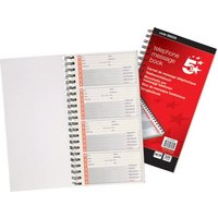 Click to view product details and reviews for 5 Star Office Telephone Message Book Wirebound Carbonless 320 Notes 80 Pages 275x150mm. Click to view product details and reviews for 5 Star Office Telephone Message Book Wirebound Carbonless 320 Notes 80 Pages 275x150mm.