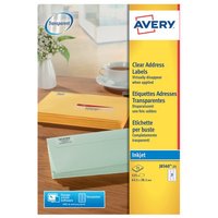 Click to view product details and reviews for Avery Inkjet Address Labels 21 Per Sheet Clear Pack Of 525 J8560 25. Click to view product details and reviews for Avery Inkjet Address Labels 21 Per Sheet Clear Pack Of 525 J8560 25.