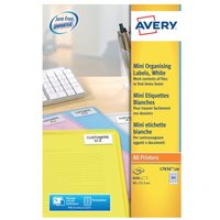 Click to view product details and reviews for Avery Laser Mini Labels 46mmx111mm 84 Per Sheet White Pack Of 8400 L7656 100. Click to view product details and reviews for Avery Laser Mini Labels 46mmx111mm 84 Per Sheet White Pack Of 8400 L7656 100.