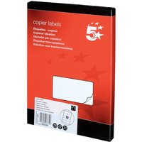 Click to view product details and reviews for 5 Star Multipurpose Labels Laser Copier Inkjet 105x58mm White Pack Of 1000 905009. Click to view product details and reviews for 5 Star Multipurpose Labels Laser Copier Inkjet 105x58mm White Pack Of 1000 905009.