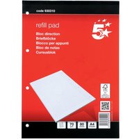 Click to view product details and reviews for 5 Star Office Refill Pad Headbound 70gsm Ruled Margin Punched 4 Hole 160pp A4 Red White Pack Of 10. Click to view product details and reviews for 5 Star Office Refill Pad Headbound 70gsm Ruled Margin Punched 4 Hole 160pp A4 Red White Pack Of 10.
