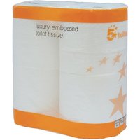 Click to view product details and reviews for 5 Star Luxury Toilet Rolls 1 Ply 120x96 White Pack Of 10. Click to view product details and reviews for 5 Star Luxury Toilet Rolls 1 Ply 120x96 White Pack Of 10.