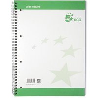 Click to view product details and reviews for 5 Star Spiral Pad Ruled Recycled Margin Perforated 4 Holes 100pp A4 Green White Pack Of 10. Click to view product details and reviews for 5 Star Spiral Pad Ruled Recycled Margin Perforated 4 Holes 100pp A4 Green White Pack Of 10.
