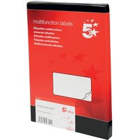 Click to view product details and reviews for 5 Star Multipurpose Labels Laser Copier Inkjet 99x57mm White Pack Of 1000. Click to view product details and reviews for 5 Star Multipurpose Labels Laser Copier Inkjet 99x57mm White Pack Of 1000.