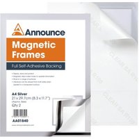 Click to view product details and reviews for Announce Magnetic Frame A4 Silver Pack Of 2 Aa01840. Click to view product details and reviews for Announce Magnetic Frame A4 Silver Pack Of 2 Aa01840.