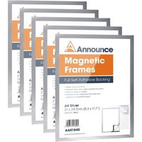 Click to view product details and reviews for Announce Magnetic Frame A4 Silver Pack Of 5 Aa01841. Click to view product details and reviews for Announce Magnetic Frame A4 Silver Pack Of 5 Aa01841.