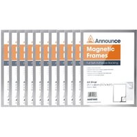 Click to view product details and reviews for Announce Magnetic Frame A3 Silver Pack Of 10 Aa01845. Click to view product details and reviews for Announce Magnetic Frame A3 Silver Pack Of 10 Aa01845.