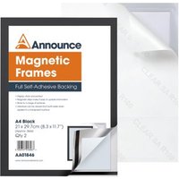 Click to view product details and reviews for Announce Magnetic Frame A4 Black Pack Of 2 Aa01846. Click to view product details and reviews for Announce Magnetic Frame A4 Black Pack Of 2 Aa01846.