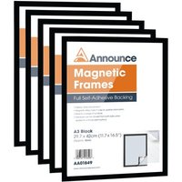 Click to view product details and reviews for Announce Magnetic Frame A3 Black Pack Of 5 Aa01850. Click to view product details and reviews for Announce Magnetic Frame A3 Black Pack Of 5 Aa01850.