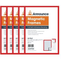 Click to view product details and reviews for Announce Magnetic Frames A4 Red Pack Of 5 Aa07542. Click to view product details and reviews for Announce Magnetic Frames A4 Red Pack Of 5 Aa07542.