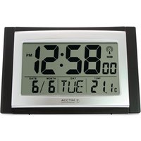 Click to view product details and reviews for Acctim Stratus Radio Controlled Led Wall Desk Clock Black Silver 74053. Click to view product details and reviews for Acctim Stratus Radio Controlled Led Wall Desk Clock Black Silver 74053.