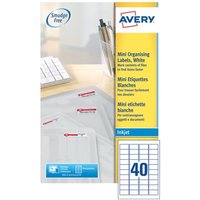 Click to view product details and reviews for Avery Inkjet Mini Labels 457x254mm 40 Per Sheet White Pack Of 1000 J8654 25. Click to view product details and reviews for Avery Inkjet Mini Labels 457x254mm 40 Per Sheet White Pack Of 1000 J8654 25.