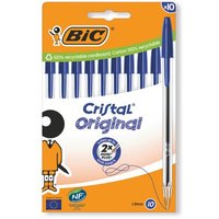Click to view product details and reviews for Bic Cristal Ballpoint Pen Medium Blue Pack Of 10 516352. Click to view product details and reviews for Bic Cristal Ballpoint Pen Medium Blue Pack Of 10 516352.