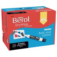 Click to view product details and reviews for Berol Drywipe Marker Chisel Tip Black 48 Pack 1984887. Click to view product details and reviews for Berol Drywipe Marker Chisel Tip Black 48 Pack 1984887.