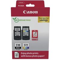 Click to view product details and reviews for Canon Pg 510 Cl 511 Ink Cartridges K Cmy 4 X 6 In Photo Paper Value Pack 2970b017. Click to view product details and reviews for Canon Pg 510 Cl 511 Ink Cartridges K Cmy 4 X 6 In Photo Paper Value Pack 2970b017.