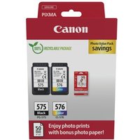 Click to view product details and reviews for Canon Pg 575 Cl 576 Ink Cartridges K Cmy 4 X 6 In Photo Paper Value Pack 5438c004. Click to view product details and reviews for Canon Pg 575 Cl 576 Ink Cartridges K Cmy 4 X 6 In Photo Paper Value Pack 5438c004.