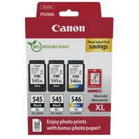 Click to view product details and reviews for Canon Pg 545xl X 2 Cl 546xl Ink Cartridges High Yield K Cmy 4x6 In Photo Paper Value Pack 8286b015. Click to view product details and reviews for Canon Pg 545xl X 2 Cl 546xl Ink Cartridges High Yield K Cmy 4x6 In Photo Paper Value Pack 8286b015.