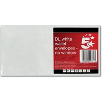 Click to view product details and reviews for 5 Star Dl Envelopes Plain Wallet Self Seal 80gsm White Pack Of 25 Fs600371. Click to view product details and reviews for 5 Star Dl Envelopes Plain Wallet Self Seal 80gsm White Pack Of 25 Fs600371.