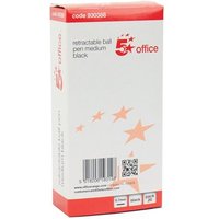 Click to view product details and reviews for 5 Star Office Retractable Ball Pen Medium 10mm Tip 07mm Line Black Pack Of 20. Click to view product details and reviews for 5 Star Office Retractable Ball Pen Medium 10mm Tip 07mm Line Black Pack Of 20.