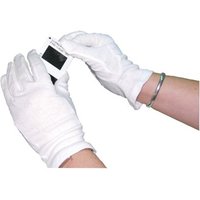 White Knitted Cotton Medium Gloves (Pack of 10) BTJ146 White Knitted Cotton Medium Gloves (Pack of 10) BTJ146