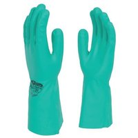 Polyco NitriTech III Flock Lined 33cm Nitrile Rubber Glove Green Size 10 92/10 Polyco NitriTech III Flock Lined 33cm Nitrile Rubber Glove Green Size 10 92/10