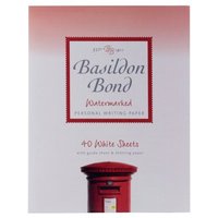 Click to view product details and reviews for Basildon Bond White Writing Pad 178 X 229mm 40 Sheets Pack Of 10 100103860. Click to view product details and reviews for Basildon Bond White Writing Pad 178 X 229mm 40 Sheets Pack Of 10 100103860.
