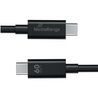 MediaRange USB Type C Cable Charge and Sync USB 3.0 5Gbit 60W Max 1.2m Black MRCS213 MediaRange USB Type C Cable Charge and Sync USB 3.0 5Gbit 60W Max 1.2m Black MRCS213
