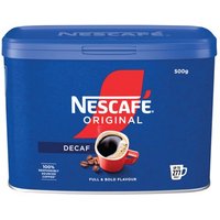 Click to view product details and reviews for Nescafe Original Decaffeinated Instant Coffee 500g Tin 12315569. Click to view product details and reviews for Nescafe Original Decaffeinated Instant Coffee 500g Tin 12315569.