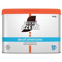 Click to view product details and reviews for Nescafe Azera Americano Decaffeinated Coffee 420g Tin 12495100. Click to view product details and reviews for Nescafe Azera Americano Decaffeinated Coffee 420g Tin 12495100.