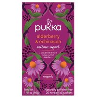 Pukka Elderberry/Echinacea Organic Herbal Tea Bags (Pack of 20) 05060229011480 Pukka Elderberry/Echinacea Organic Herbal Tea Bags (Pack of 20) 05060229011480