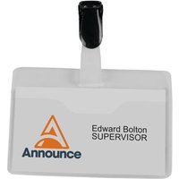 Click to view product details and reviews for Announce Visitor Name Badge 60x90mm Pack Of 25 Pv00921. Click to view product details and reviews for Announce Visitor Name Badge 60x90mm Pack Of 25 Pv00921.